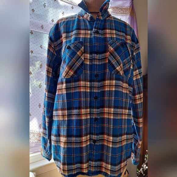 Lands' End Other - Lands End Plaid Flannel Butyom Up Shirt Size M